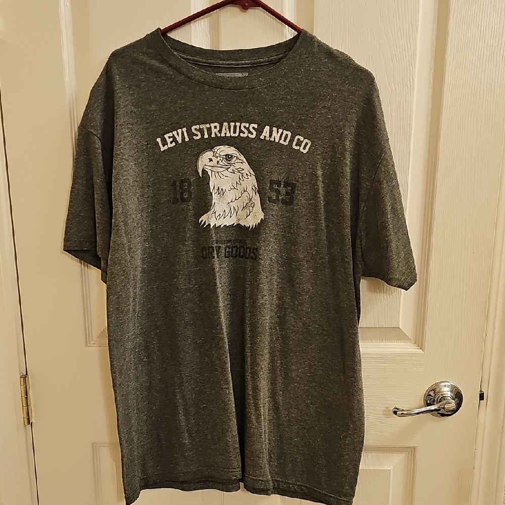Levi’s Men’s XL Eagle Graphic T-Shirt Heather Green Logo Tee